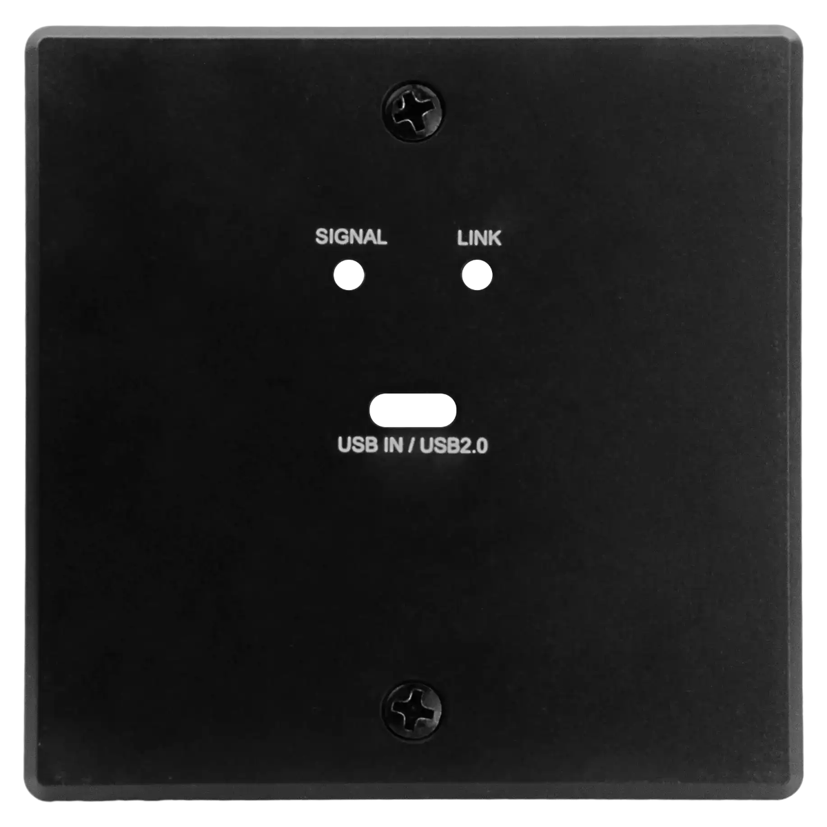 USB-C Väggpanel Front, Svart