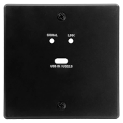 USB-C Väggpanel Front, Svart AVPro Edge